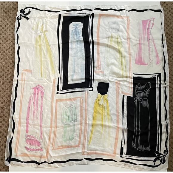 Jacqueline Kennedy Gowns Silk Scarf Echo Large Ltd Ed The White House Years - Picture 1 of 14
